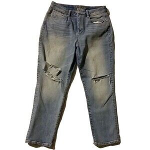 Arizona Jean Co. High Rise Curvy Slim Straight Jeans Size 13